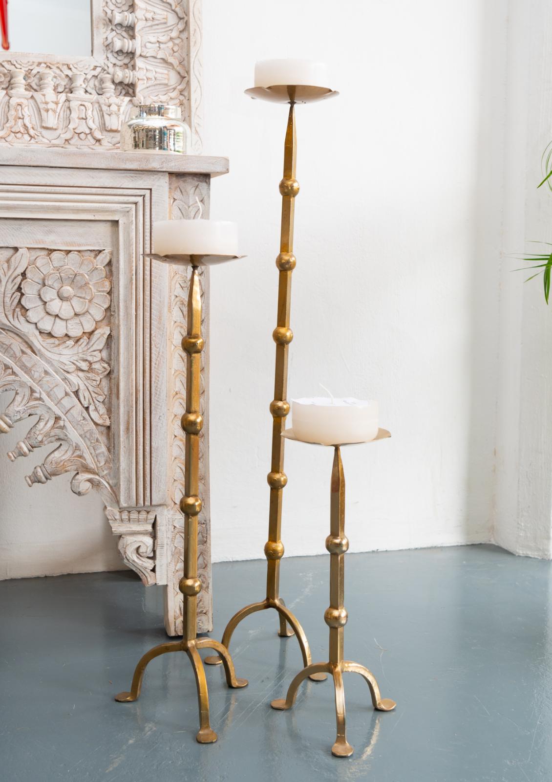 Risha Antique Candle Stand