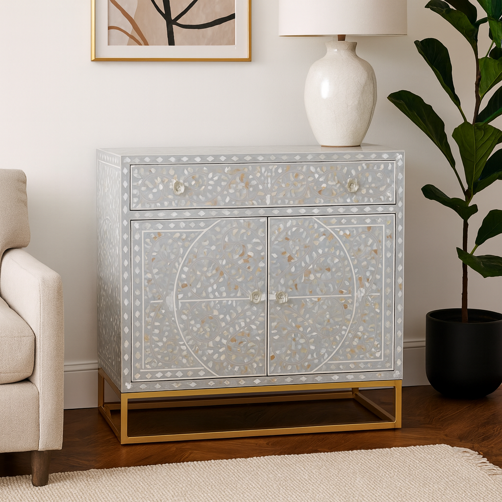 Jenny Mother of Pearl Inlay Chest