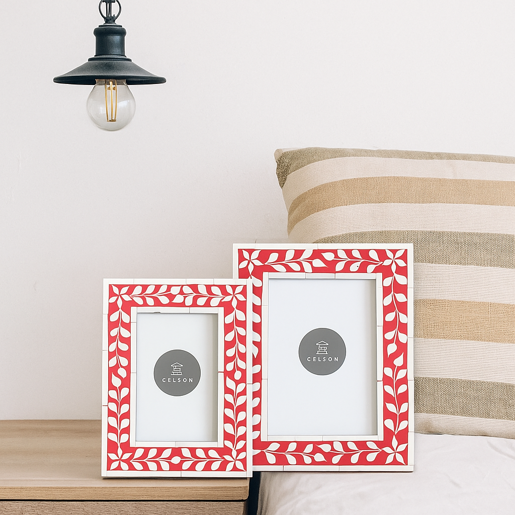 Nia Bone Inlay Photo Frame