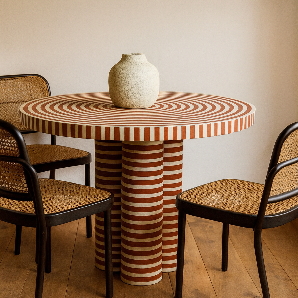 Emma Bone Inlay Dining Table