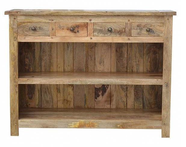 Allison Carved Wooden Console Table