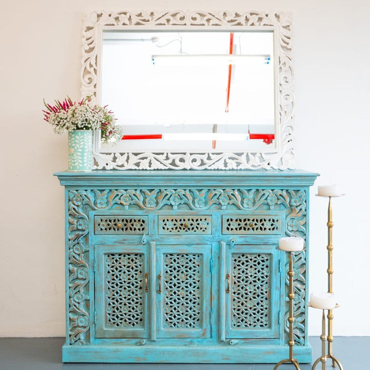 Amora Hand Carved Wooden Sideboard
