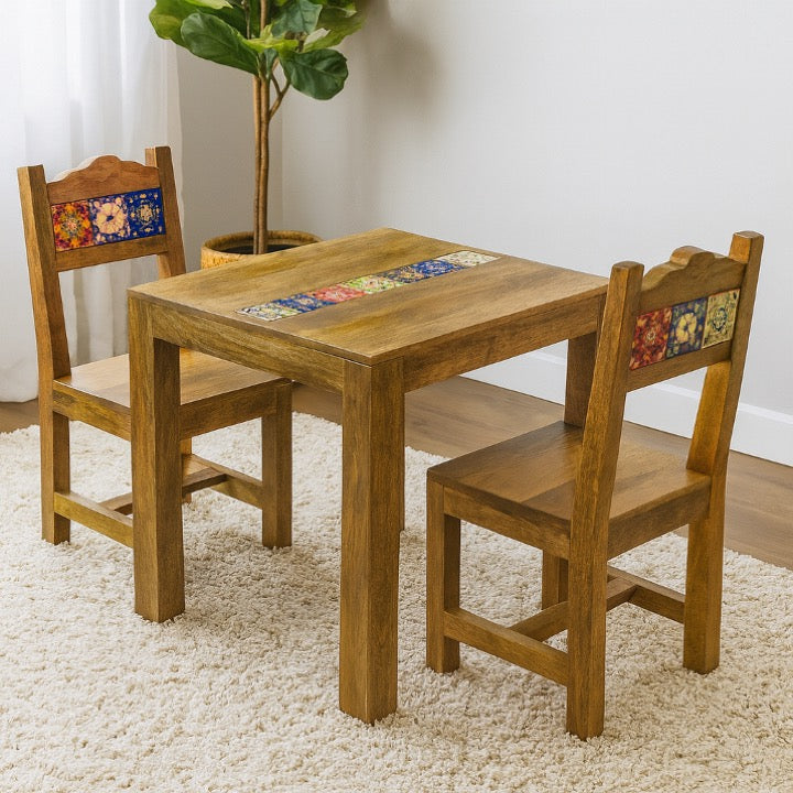 Chalotra Wooden Chairs and Table