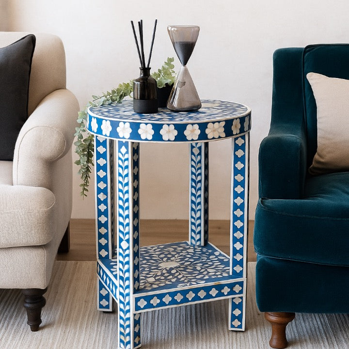 Reeva Mother of Pearl Inlay Side Table