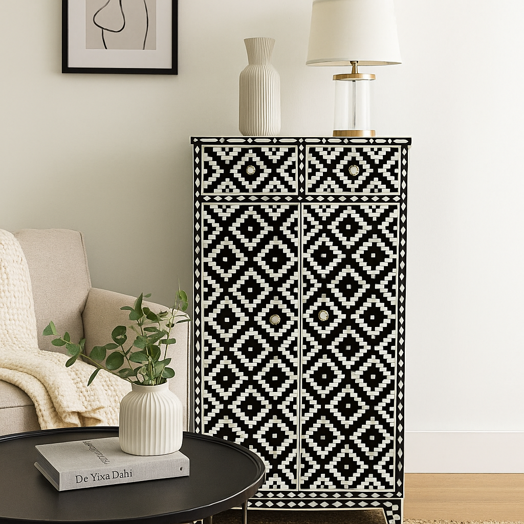 Emma Bone Inlay Chest