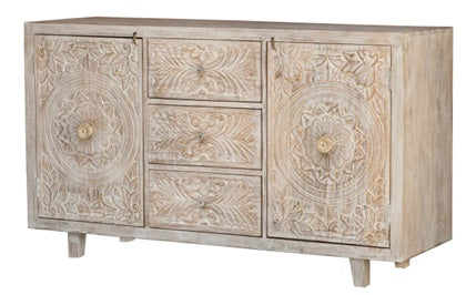Rehman Hand Carved Wooden Buffet