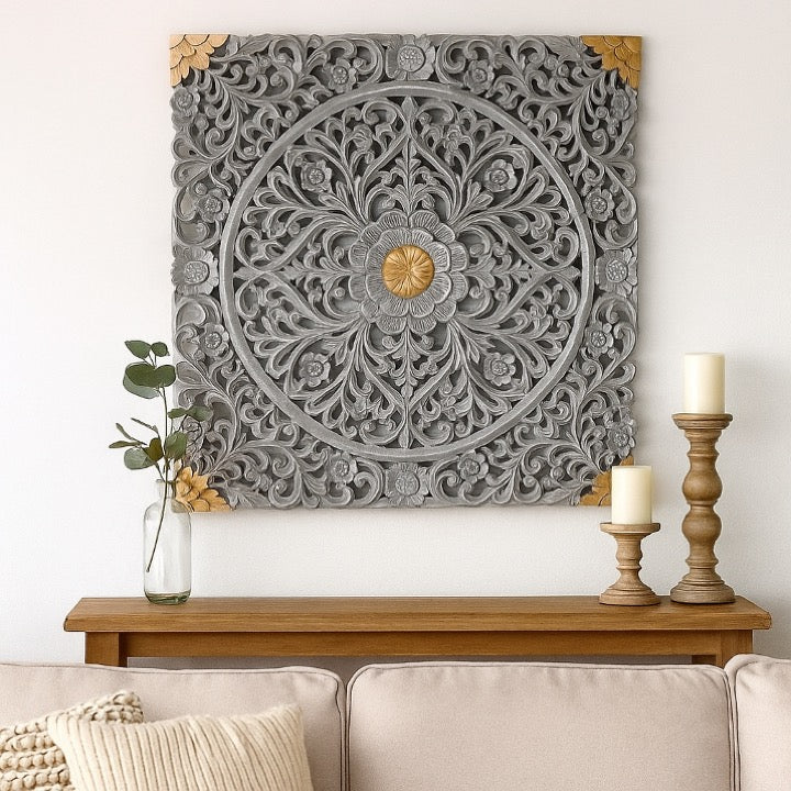 Emily Carved Wall Panel