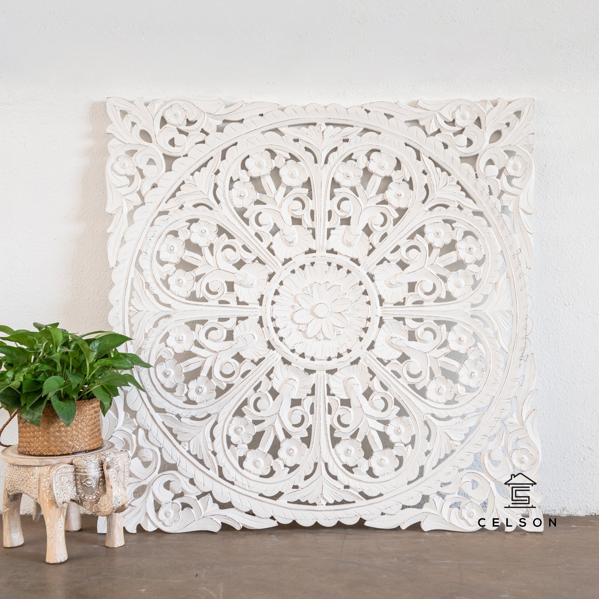 Cibu Carved Wall Panel