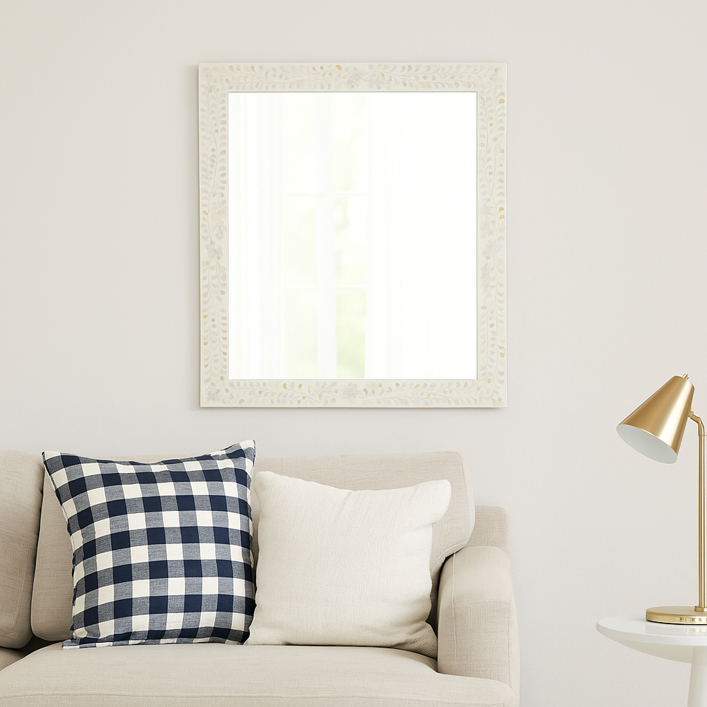 Mandy Mother of Inlay Wall Mirror