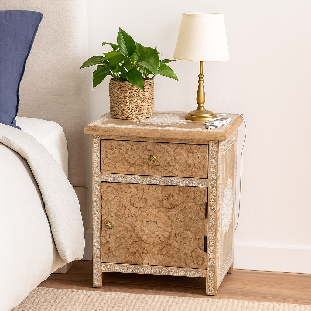 Lee Wooden Bedside