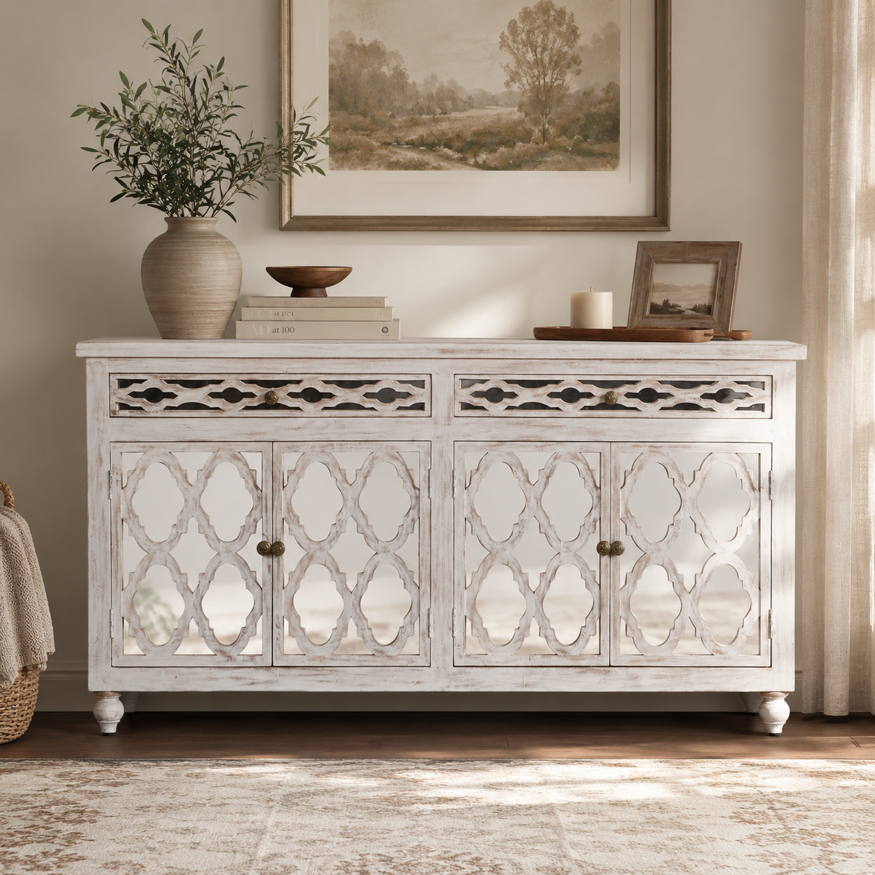 Havinna Hand Carved Sideboard