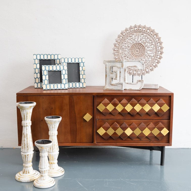 Blair Hand Carved Wooden TV Cabinet