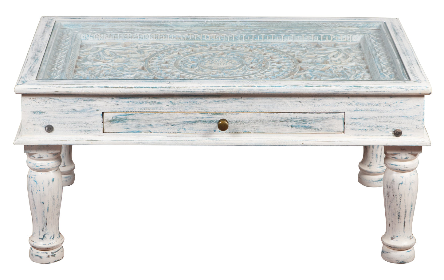 Juan Hand Carved Coffee Table
