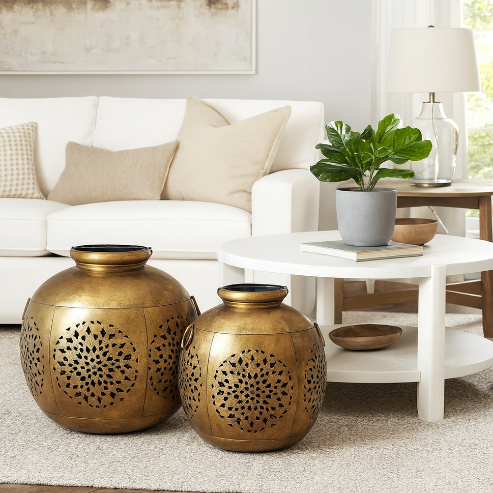 Elise Brass Finish Lantern