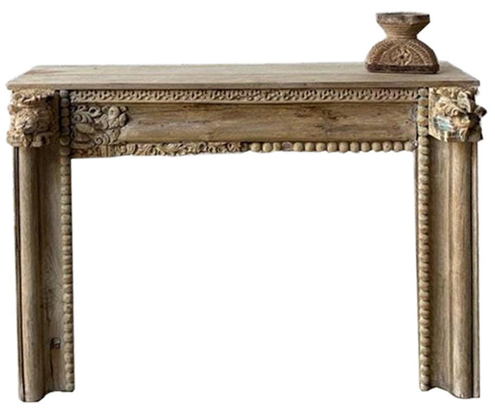 Madhav_ Hand Carved Indian Wood Console Table