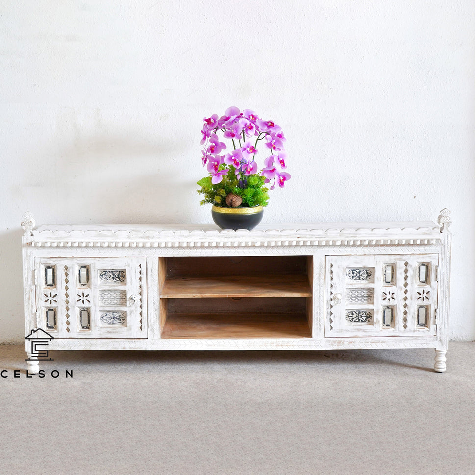 Savy Wooden Carved Cabinet
