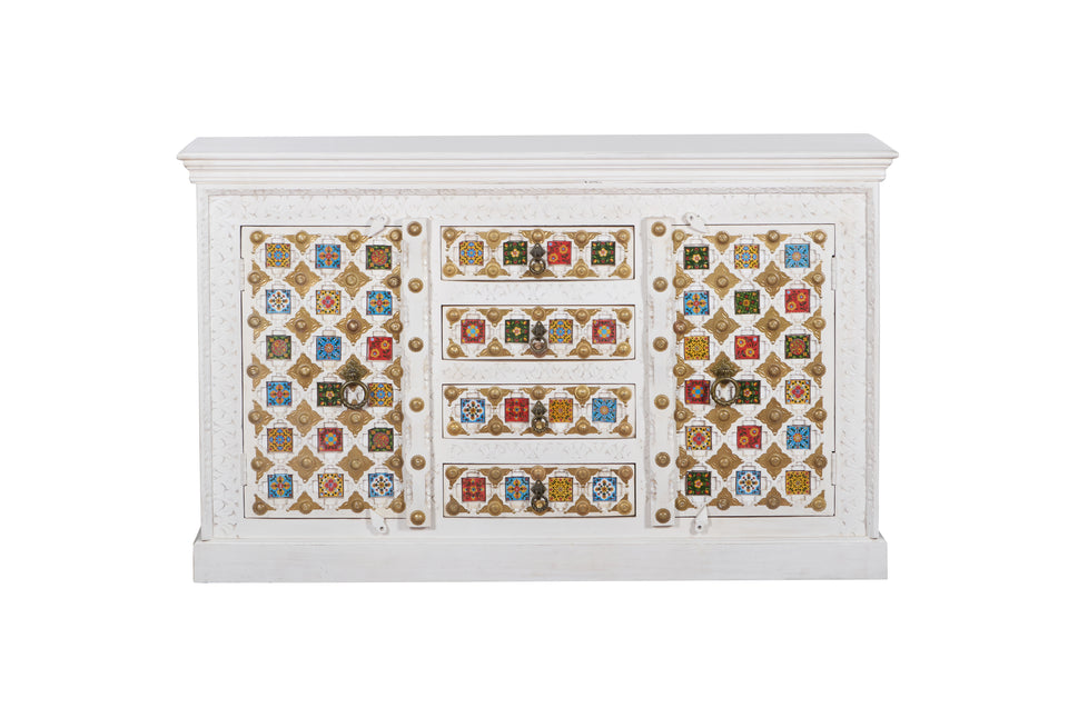 Eliana Carved Tile SideBoard