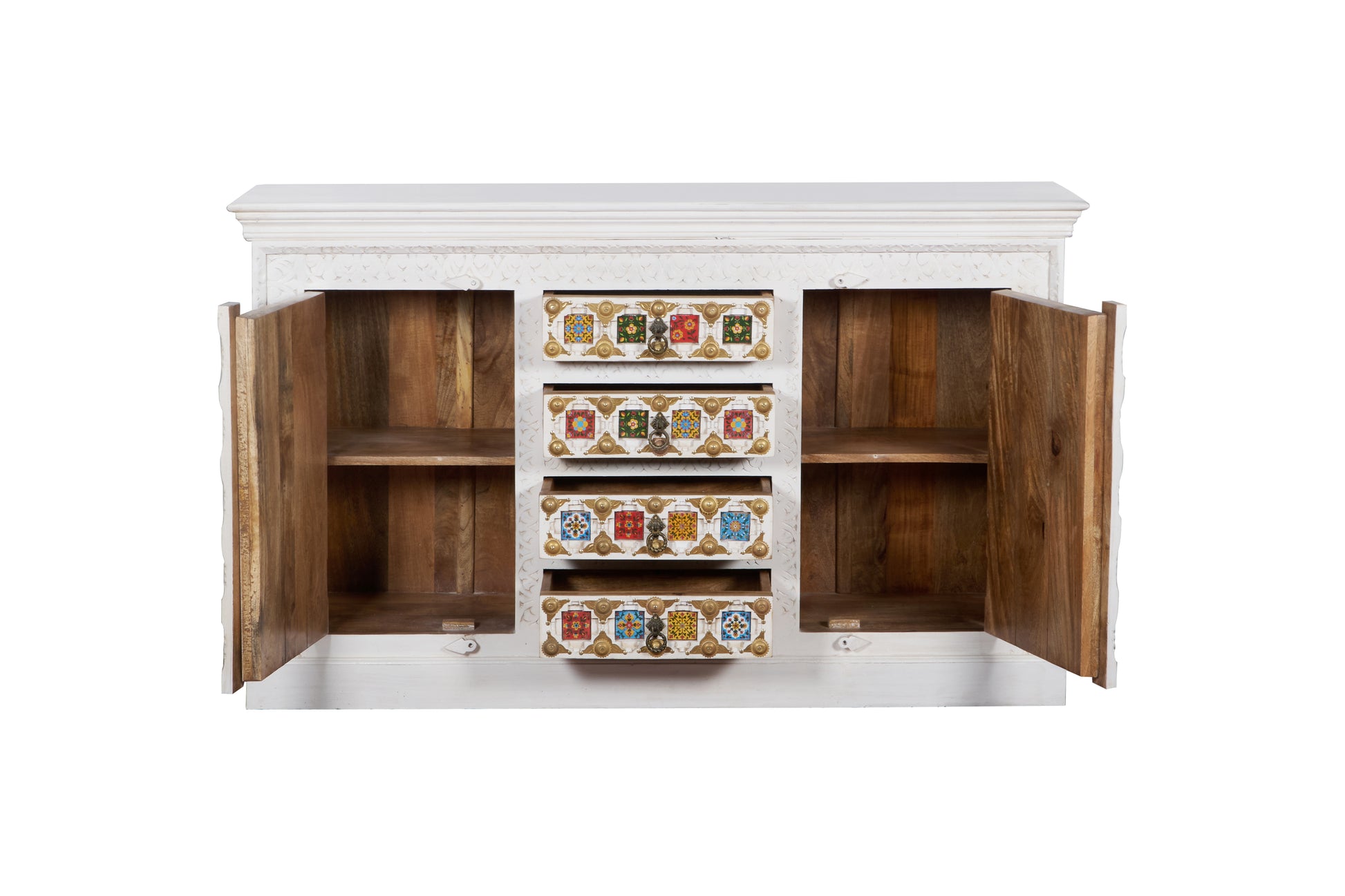 Eliana Carved Tile SideBoard