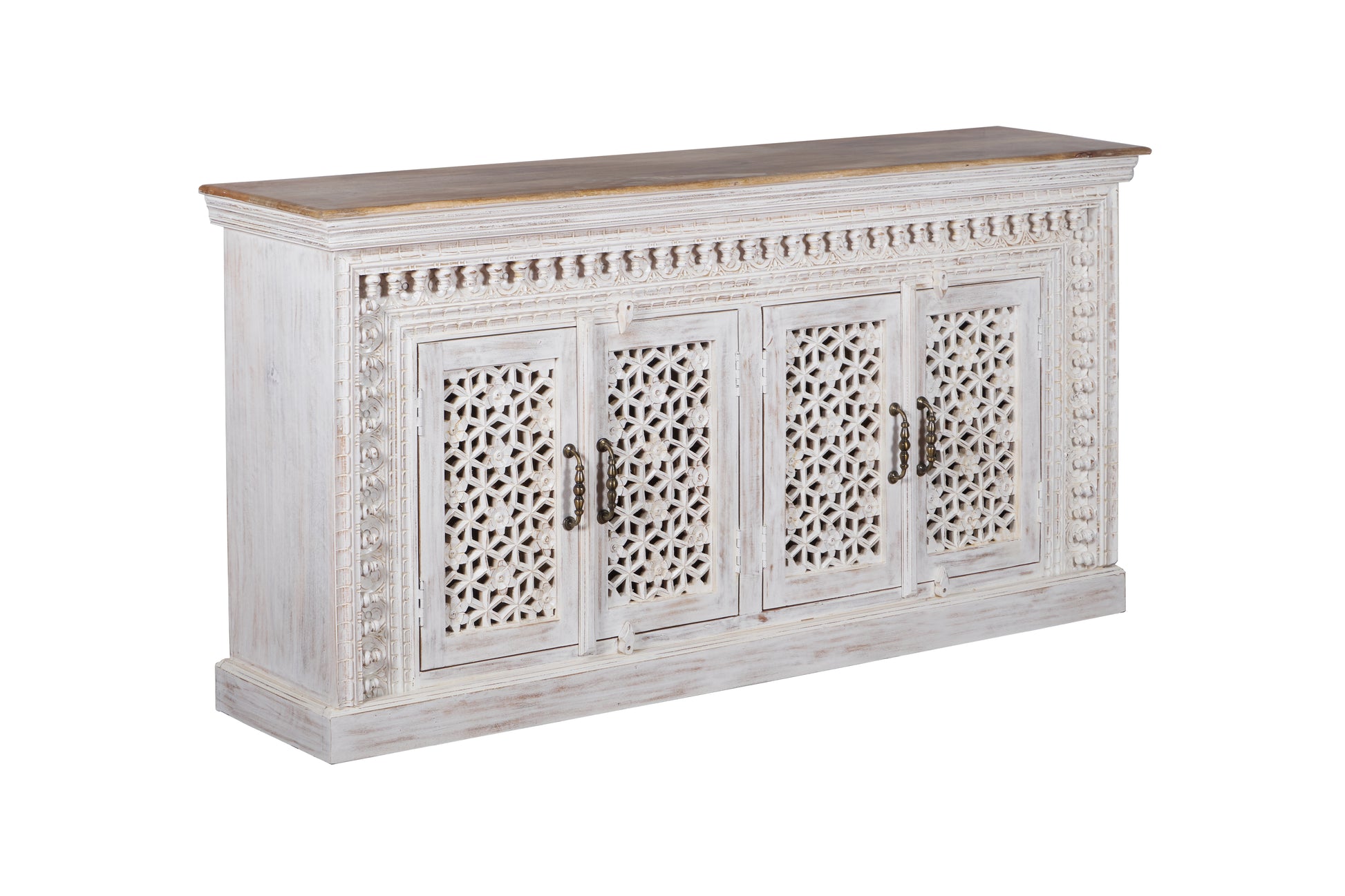 Shelly Hand Carved Sideboard