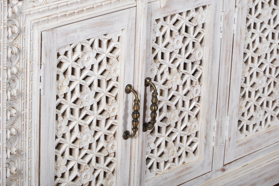 Shelly Hand Carved Sideboard