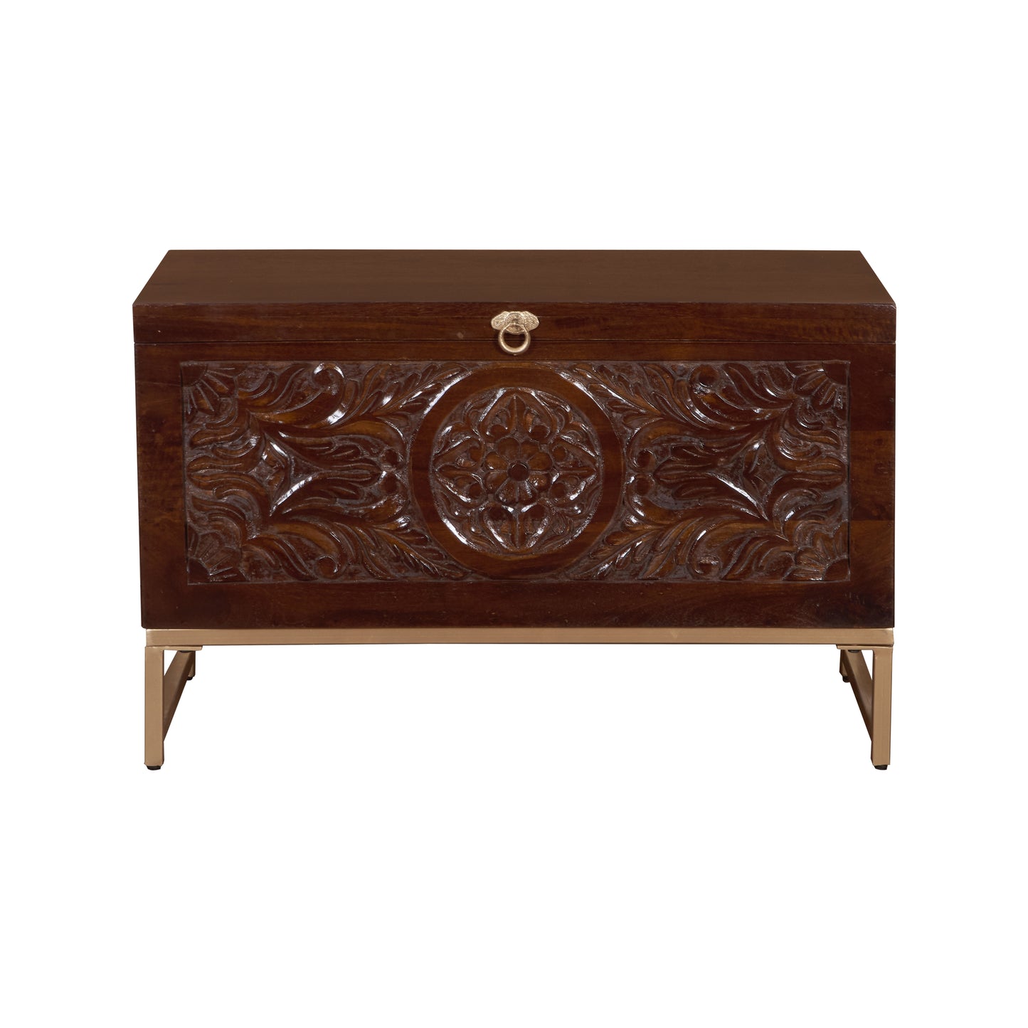 Theora Carved Storage Trunk