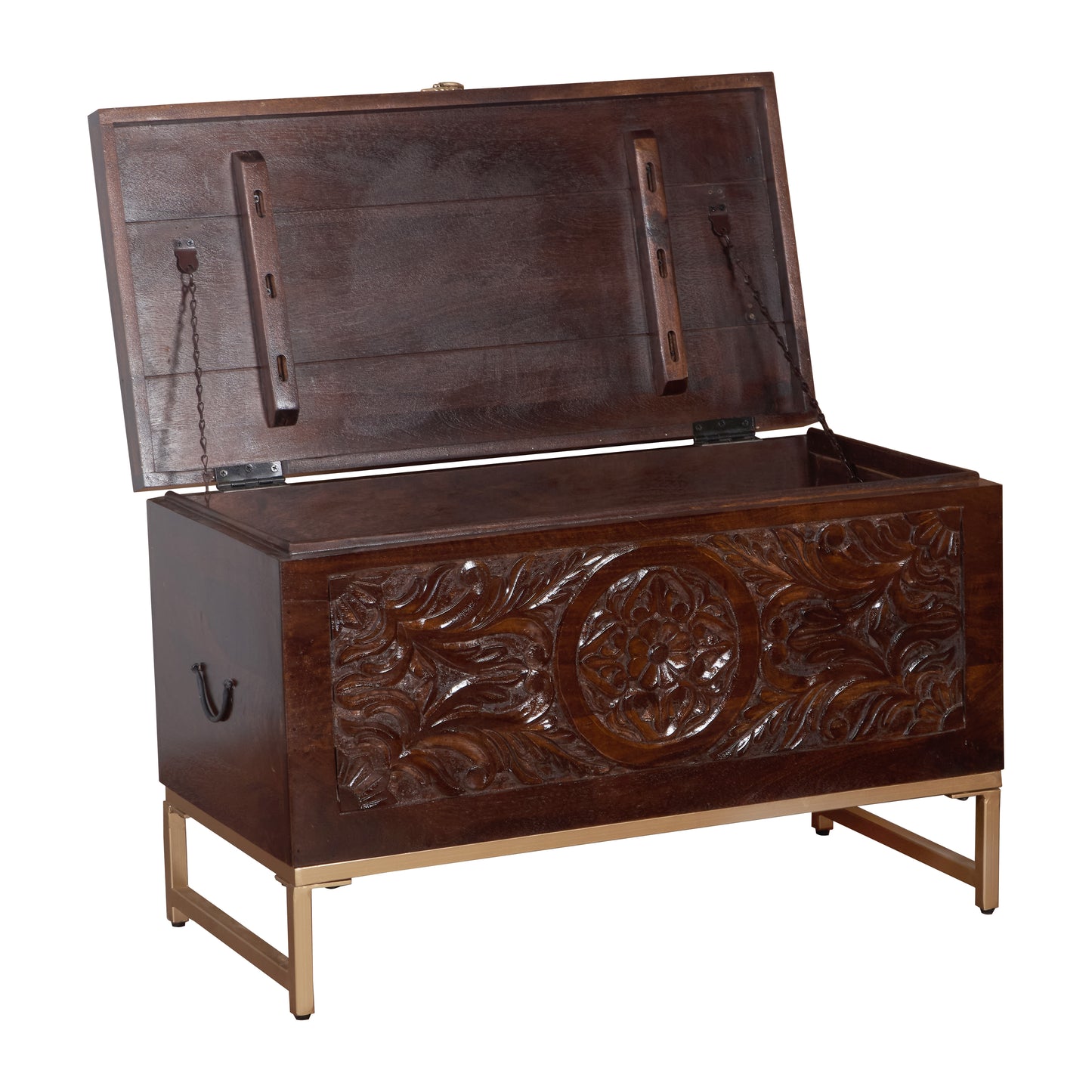 Theora Carved Storage Trunk
