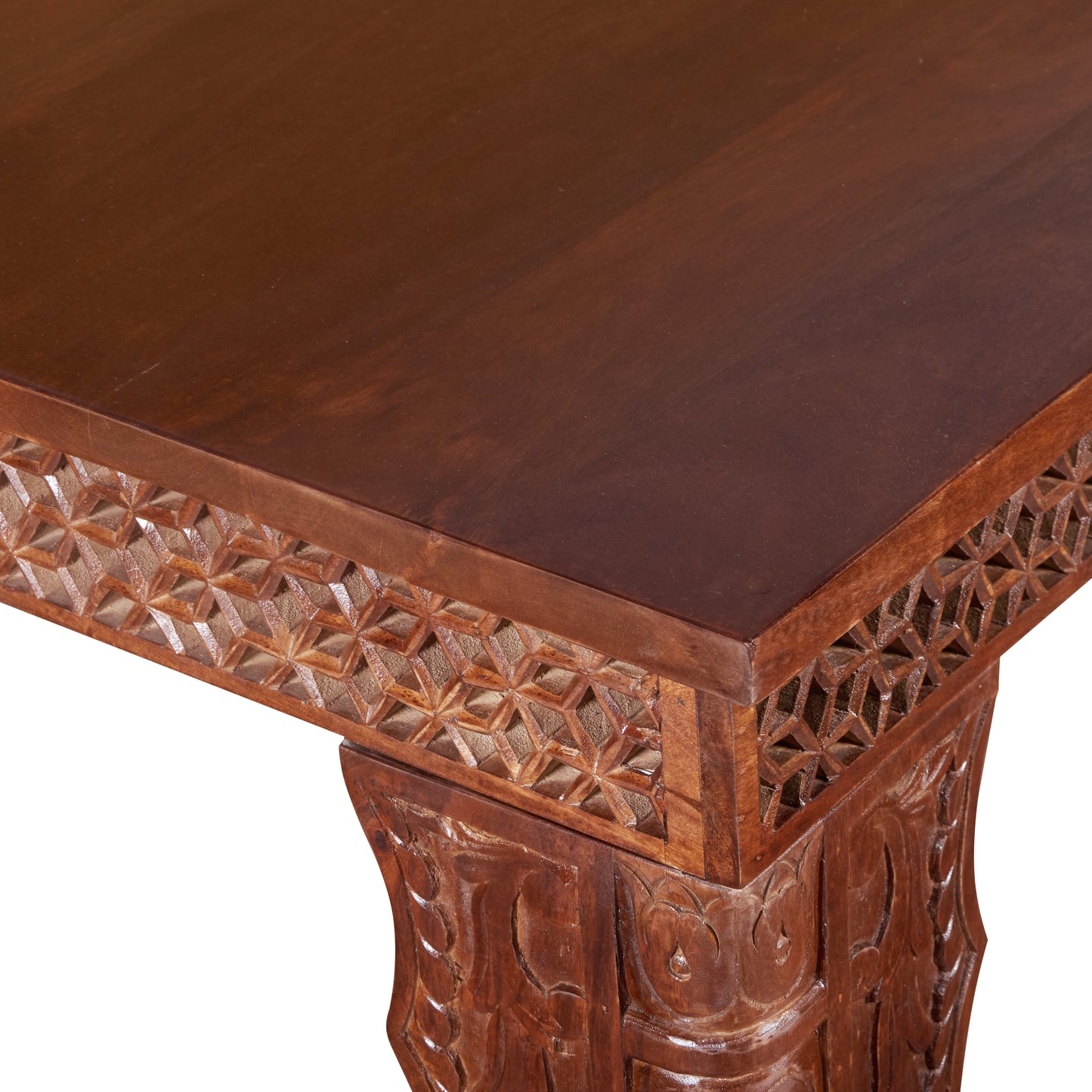 Lima Carved Wooden Dining Table