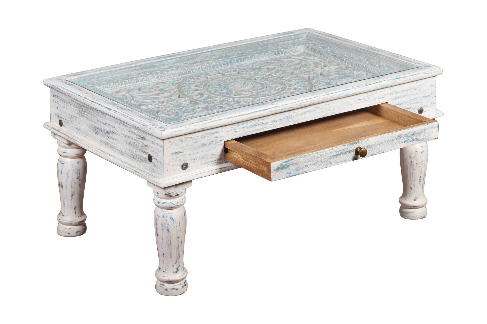 Juan Hand Carved Coffee Table