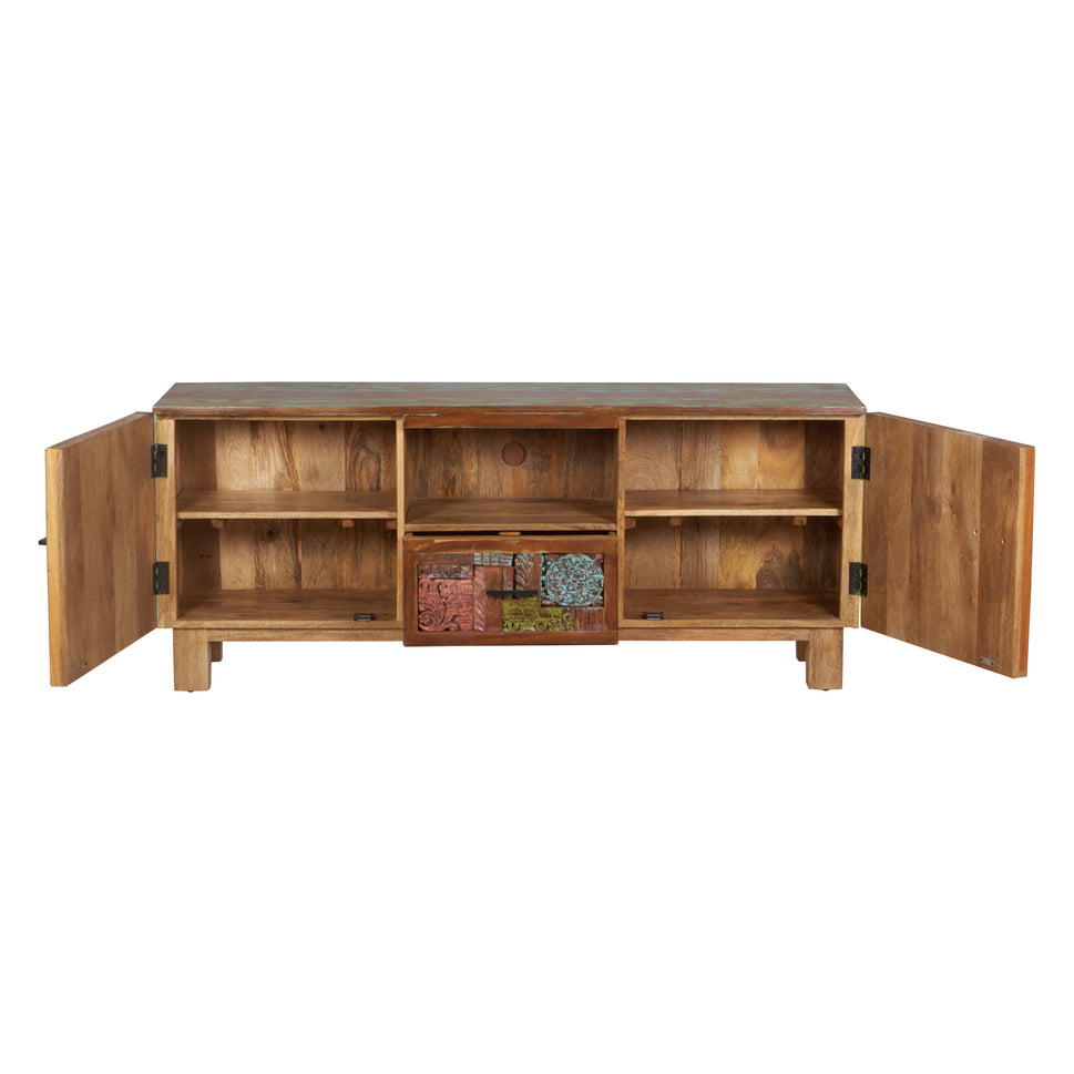 Christopher Hand Carved Wooden TV Cabinet