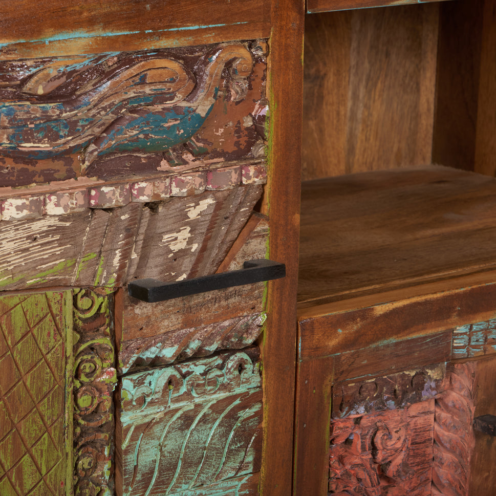 Christopher Hand Carved Wooden TV Cabinet