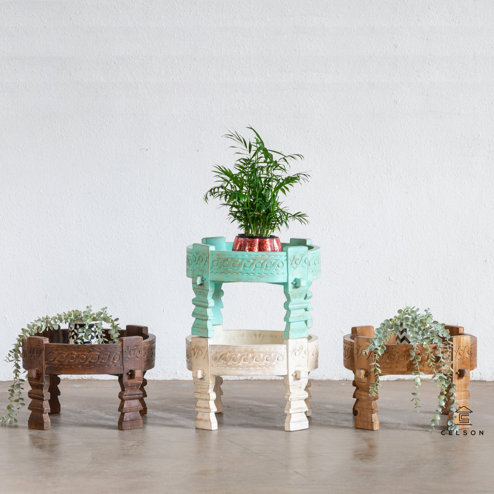 Jiggy Carved Chakki Table