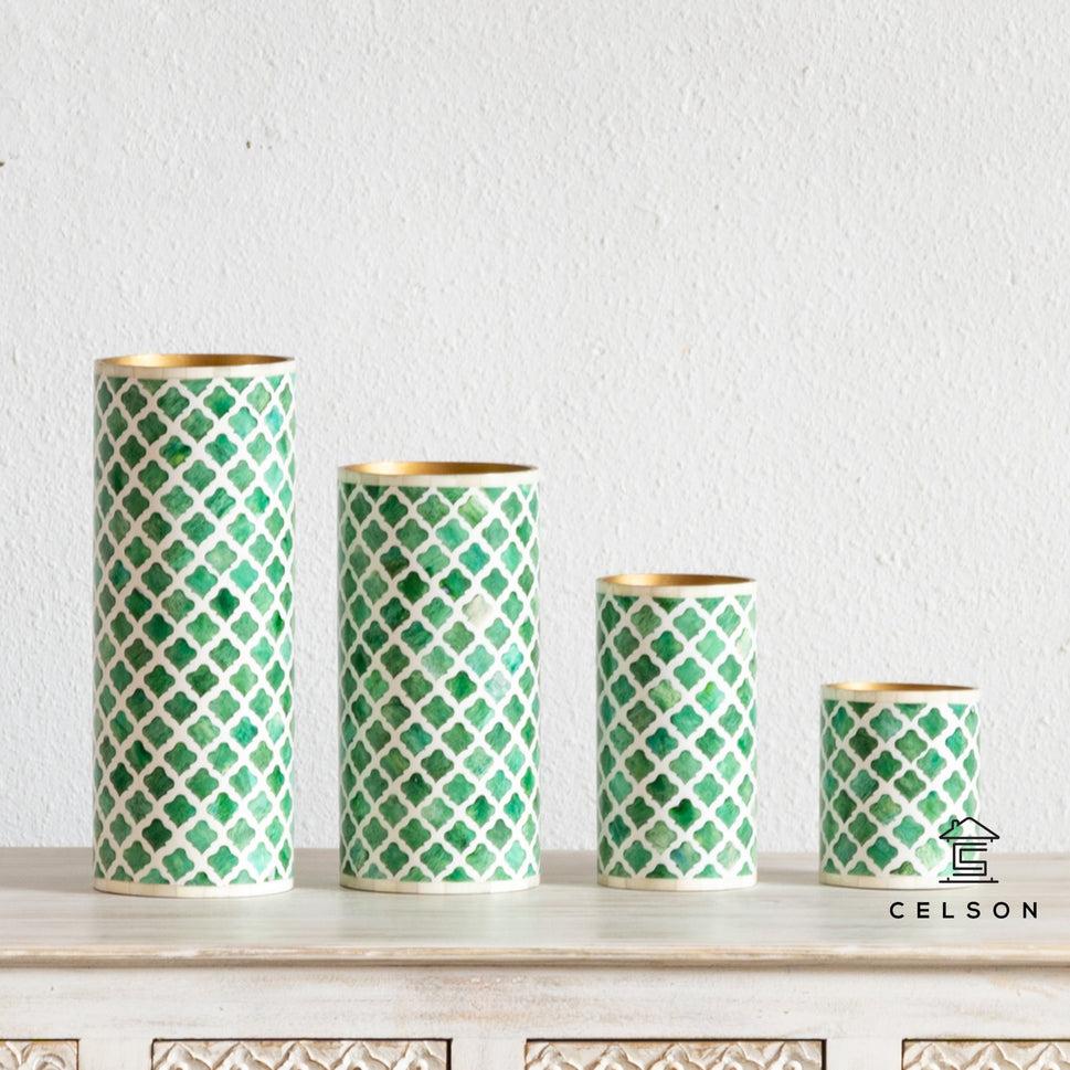 Farida Bone Inlay Flower Vase