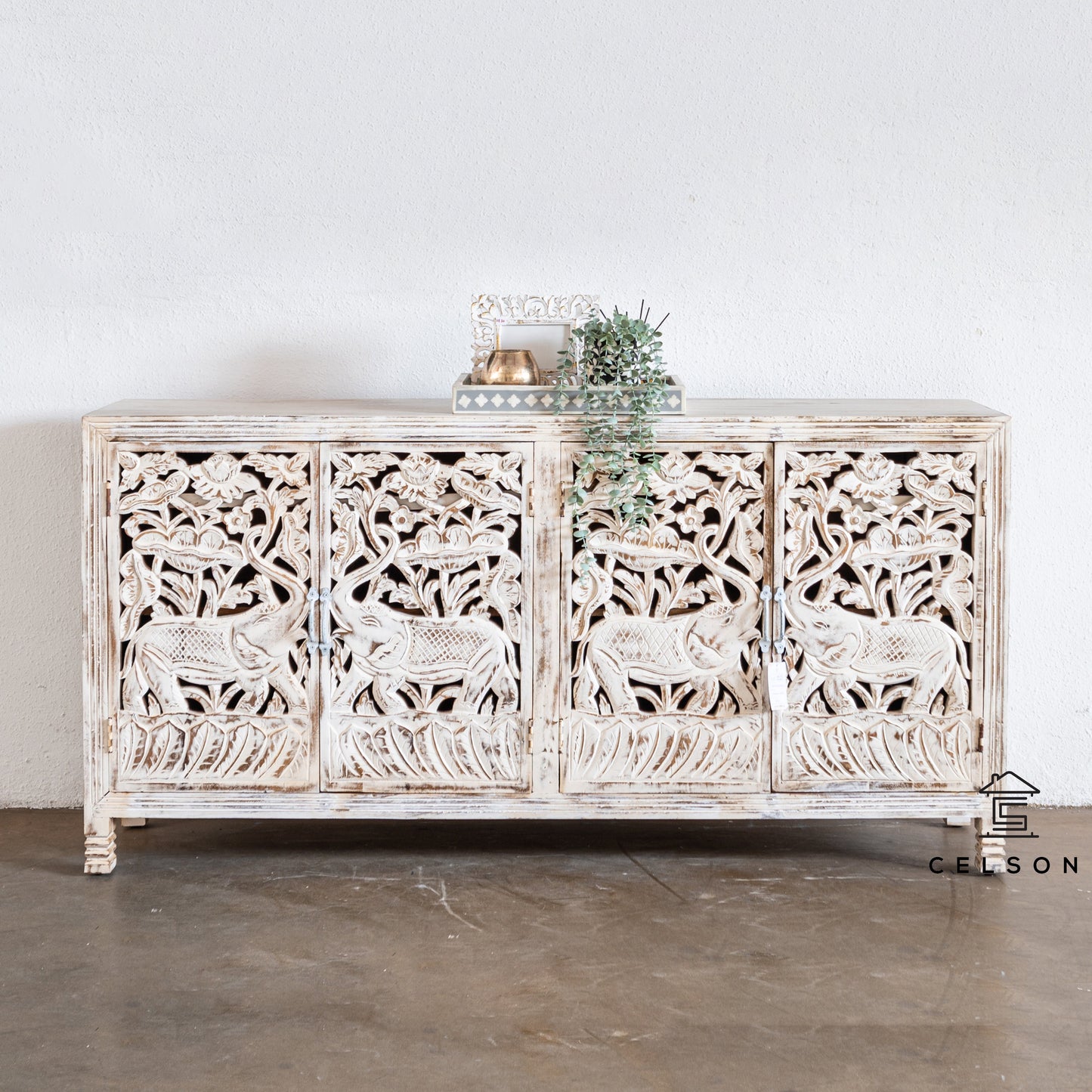Rachel Hand Carved Wooden Buffet