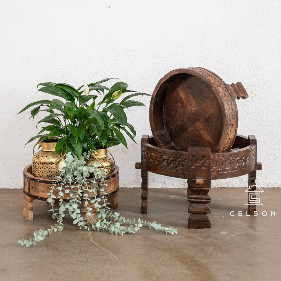 Jiggy Carved Chakki Table