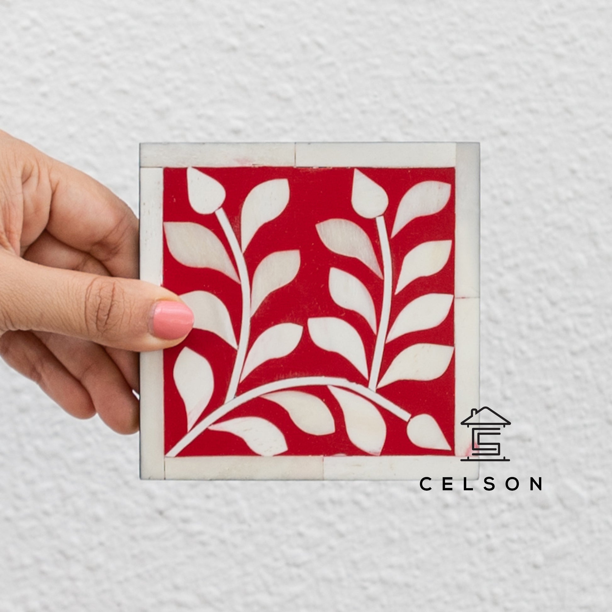 Justin Bone Inlay Coaster