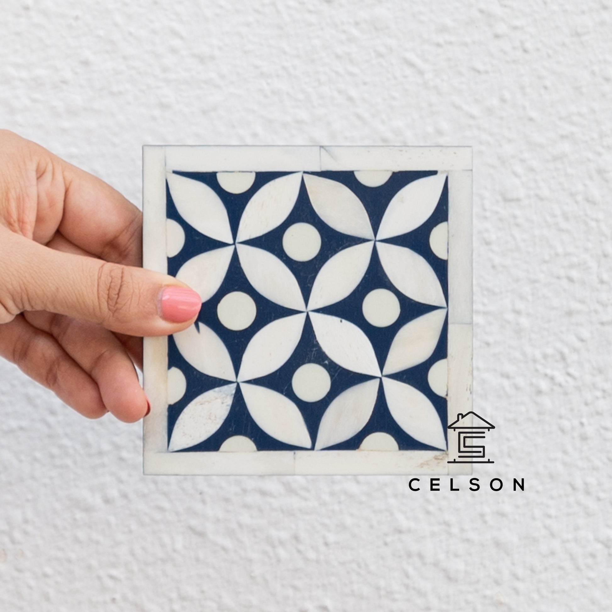 Justin Bone Inlay Coaster
