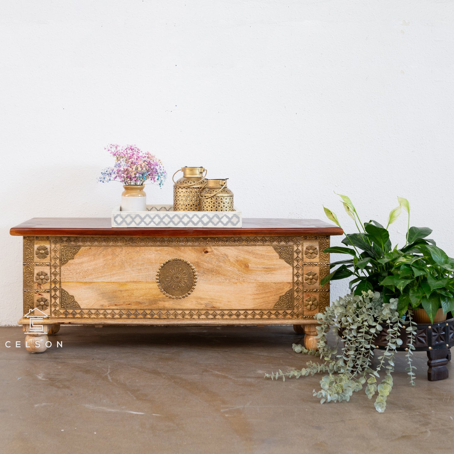 Simon Brass Fitted  Heritage Trunk