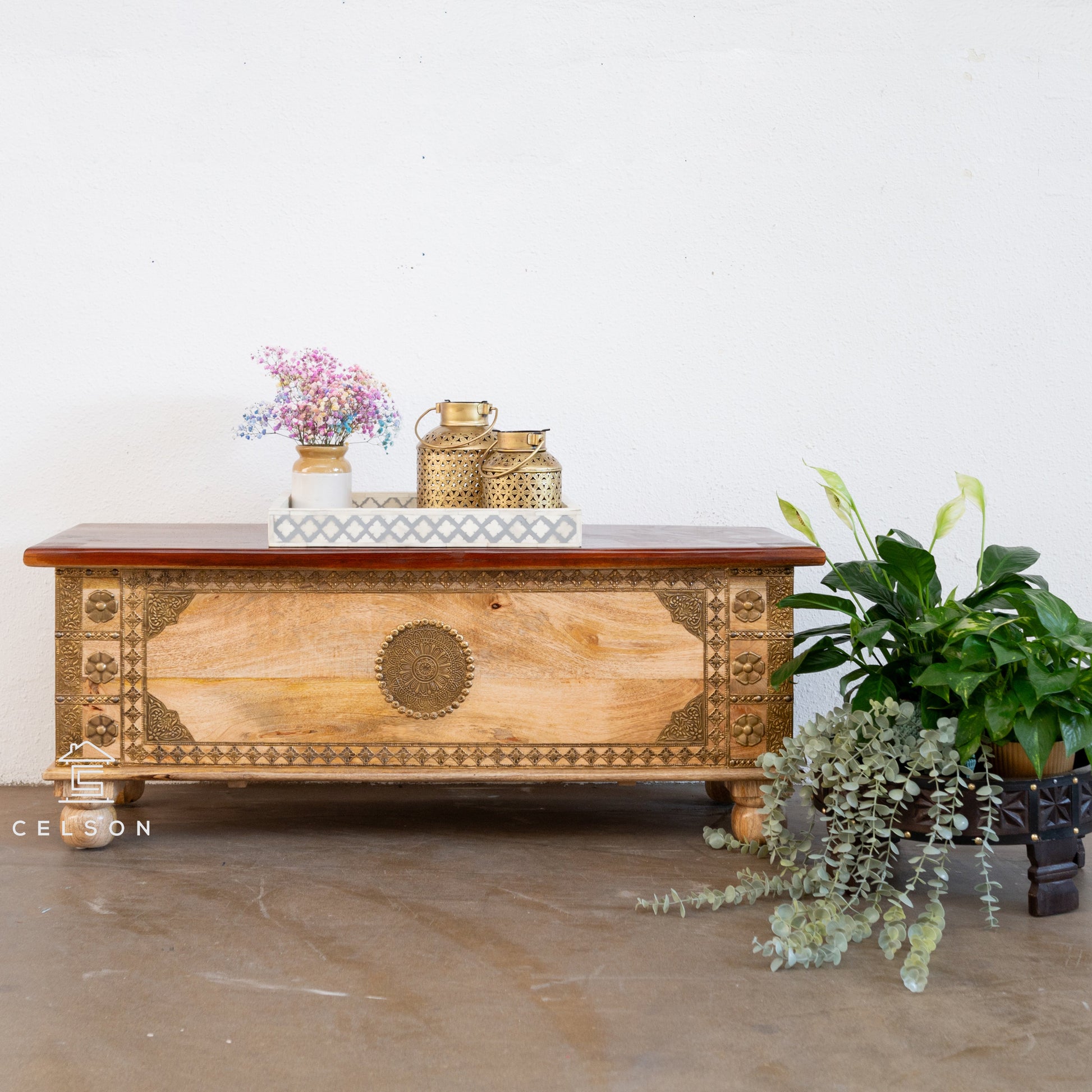 Simon Brass Fitted  Heritage Trunk