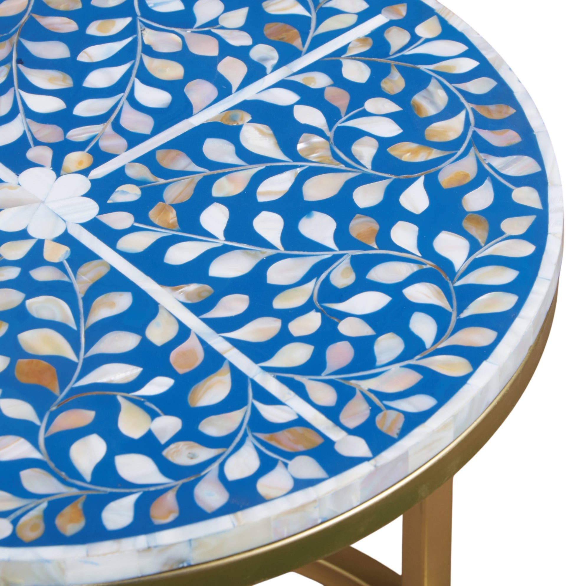 Ava Mother of Pearl Inlay Nesting Table