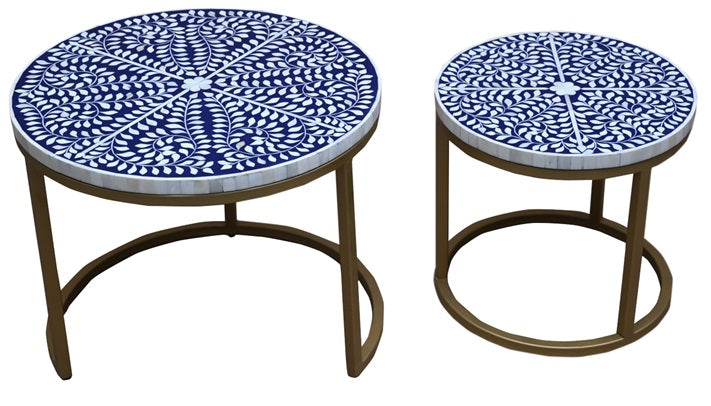 Michelle Nesting Bone Inlay Coffee Table