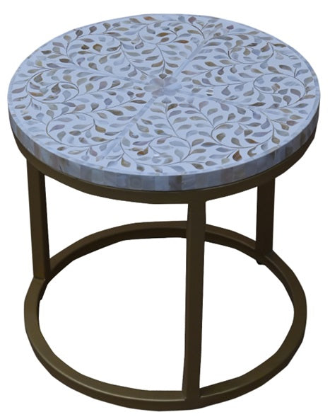 Michelle Nesting Bone Inlay Coffee Table