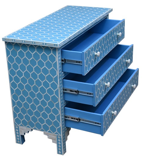 Patric Bone Inlay Chest with Mirror