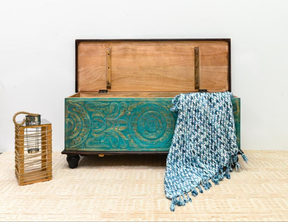 Nielsen Carved Storage Trunk