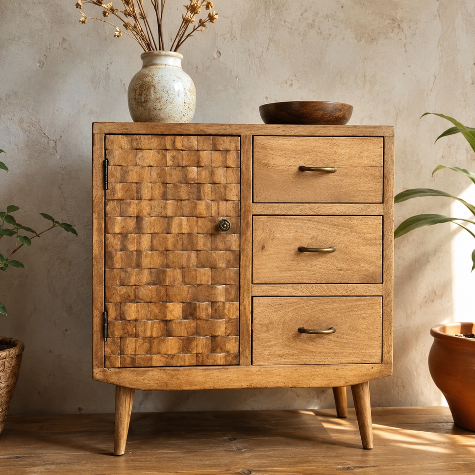 Alonso Wooden Chest of Drawer
