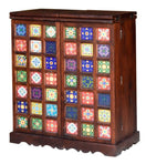 Switch Troy_Solid Wood with Tile Bar Cabinet 3 image