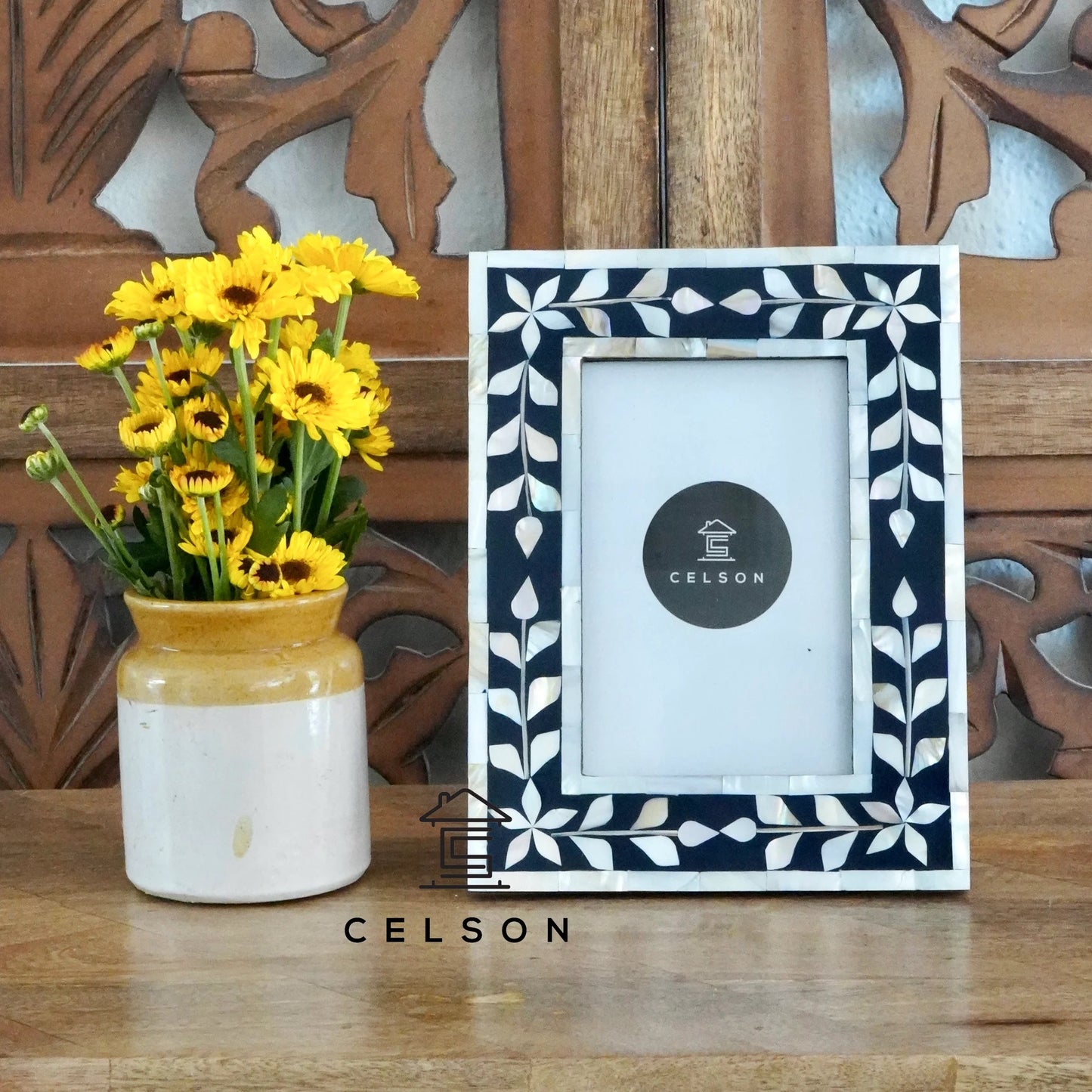 Raha Mother of Pearl Inlay Photo Frame