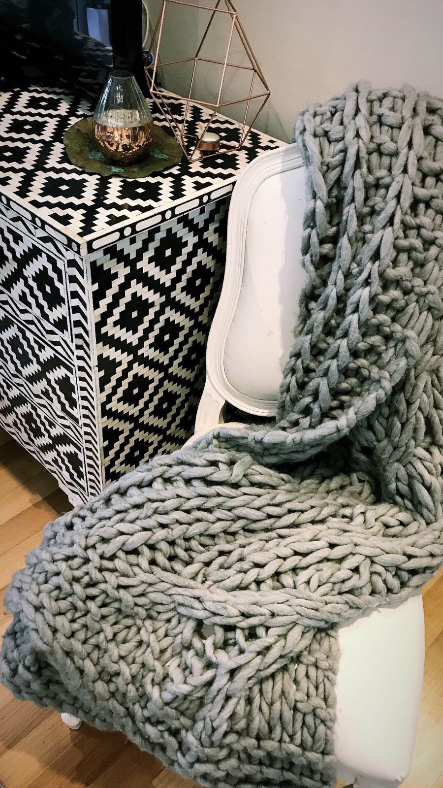 Reva Bone Inlay Chest of Drawer