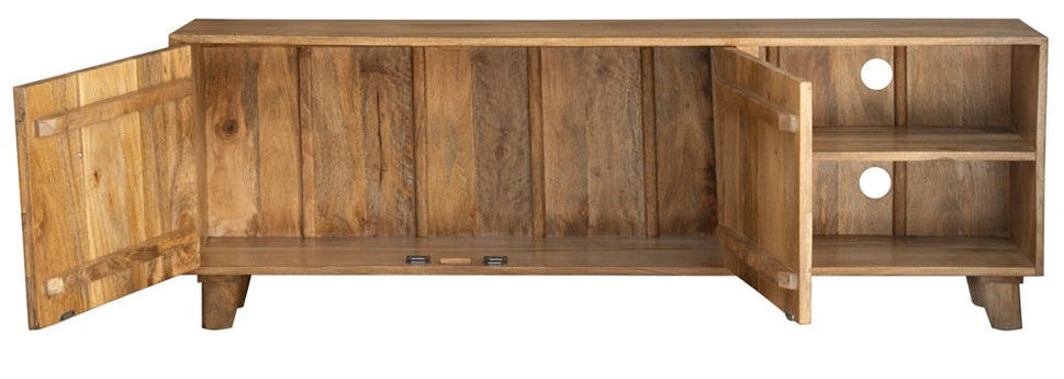 Charles Hand Carved Wooden TV Cabinet