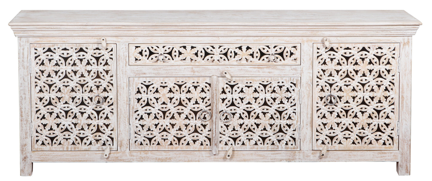Robin Carved Wooden TV Cabinet