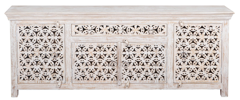Robin Carved Wooden TV Cabinet